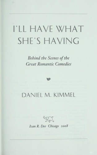 Cover of I'll have what she's having