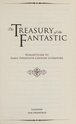 Cover of The treasury of the fantastic