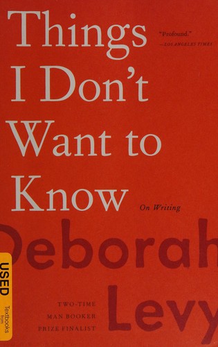 Cover of Things I don't want to know