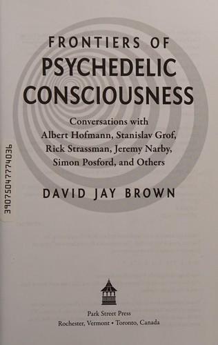 Cover of Frontiers of psychedelic consciousness