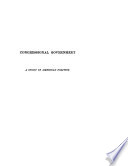 Cover of Congressional government : a study in American politics
