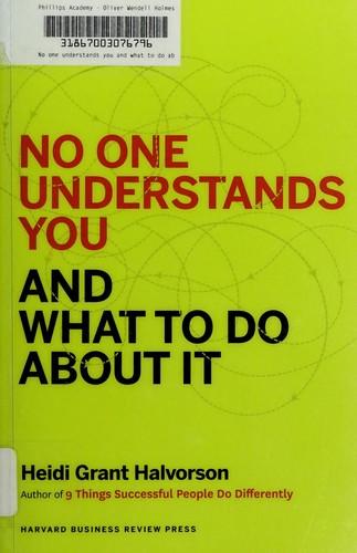 Cover of No one understands you and what to do about it