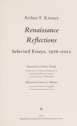 Cover of Renaissance Reflections