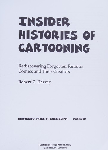 Cover of Insider histories of cartooning