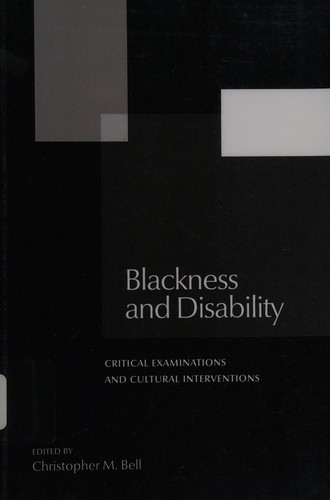 Cover of Blackness and disability