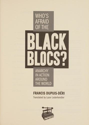 Cover of Who's afraid of the black blocs?