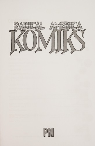 Cover of Radical America Komiks