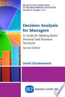 Cover of Decision Analysis for Managers, Second Edition