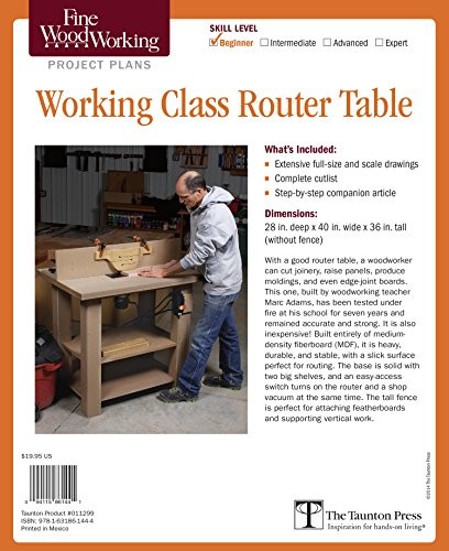 Cover of Fine Woodworking's Working-Class Router Table Plan