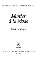 Cover of Murder a la mode