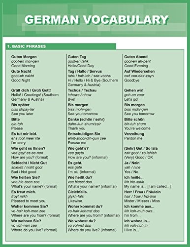 Cover of German Vocabulary