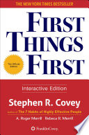 Cover of First Things First