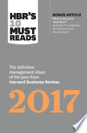 Cover of HBR's 10 Must Reads 2017
