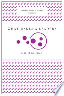 Cover of What Makes a Leader? (Harvard Business Review Classics)