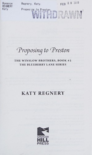 Cover of Proposing to Preston