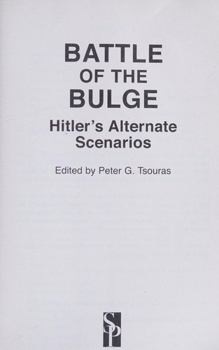 Cover of Battle of the Bulge