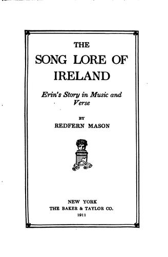 Cover of The song lore of Ireland
