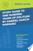 Cover of Study Guide to One Hundred Years of Solitude by Gabriel Garcia Marquez