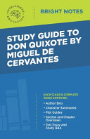 Cover of Study Guide to Don Quixote by Miguel de Cervantes