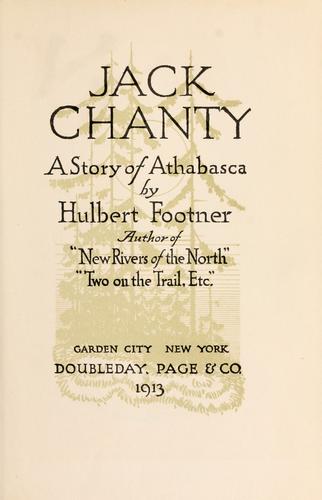Cover of Jack Chanty, a story of Athabasca