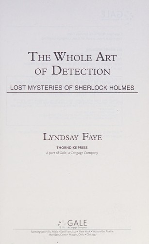 Cover of Whole Art of Detection
