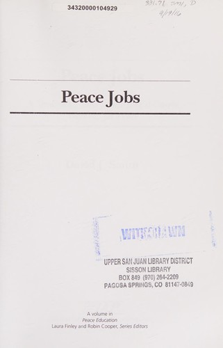 Cover of Peace Jobs