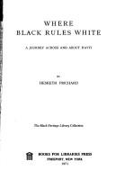 Cover of Where black rules white