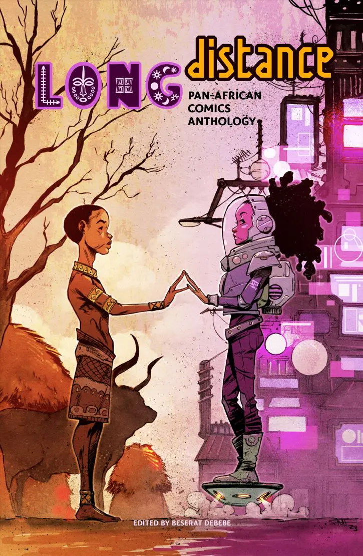 Cover of Long Distance: Pan-African Comics Anthology