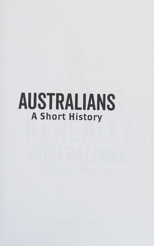 Cover of Australians