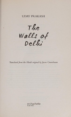 Cover of The Walls of Delhi