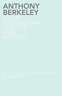 Cover of Roger Sheringham and the Vane Mystery