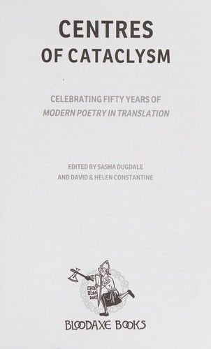 Cover of Centres of Cataclysm