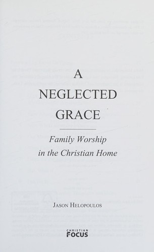 Cover of Neglected Grace