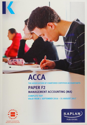 Cover of ACCA Paper F2 and FIA Diploma in Accounting and Business