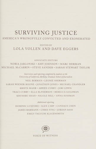 Cover of Surviving justice