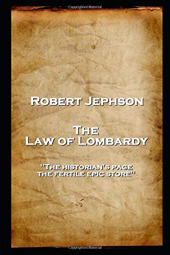 Cover of Robert Jephson - The Law of Lombardy