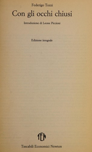 Cover of Con gli occhi chiusi
