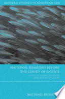 Cover of National Remedies Before the Court of Justice