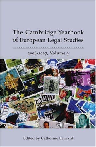 Cover of The Cambridge Yearbook of European Legal Studies