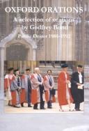 Cover of Oxford Orations: A Selection of Orations by Godfrey Bond