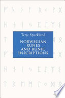 Cover of NORWEGIAN RUNES AND RUNIC INSCRIPTIONS; TRANS. BY BETSY VAN DER HOEK