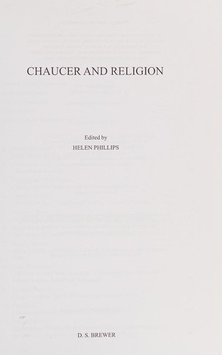 Cover of Chaucer and Religion
