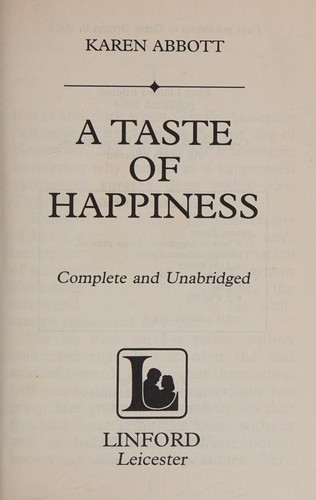 Cover of A Taste of Happiness