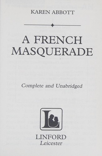 Cover of A French Masquerade