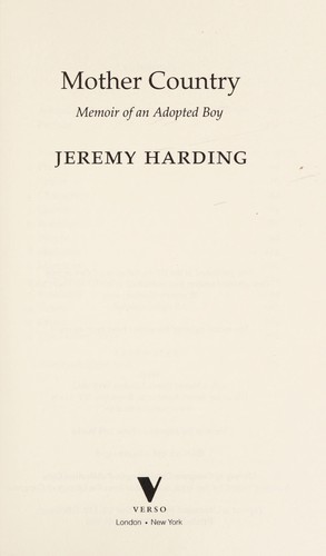 Cover of Mother country