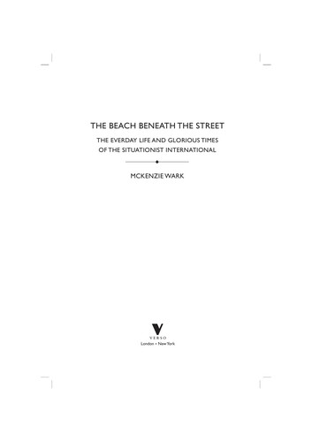 Cover of The beach beneath the street