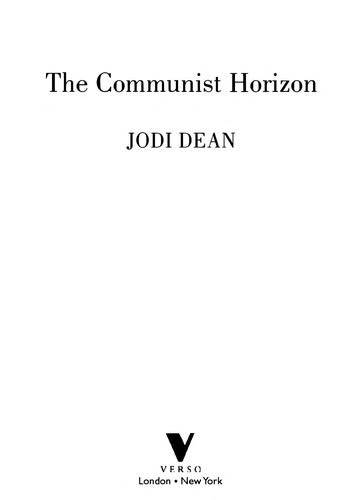 Cover of The communist horizon