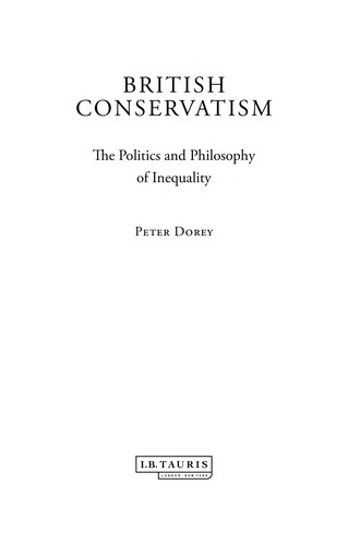 Cover of British Conservatism