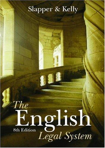 Cover of The English Legal System: n/a