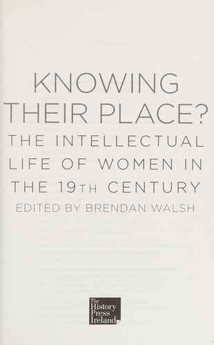 Cover of Knowing their place?